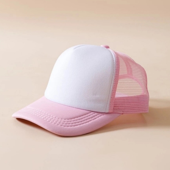 Pink & White Baseball Cap NWT - Picture 1 of 3
